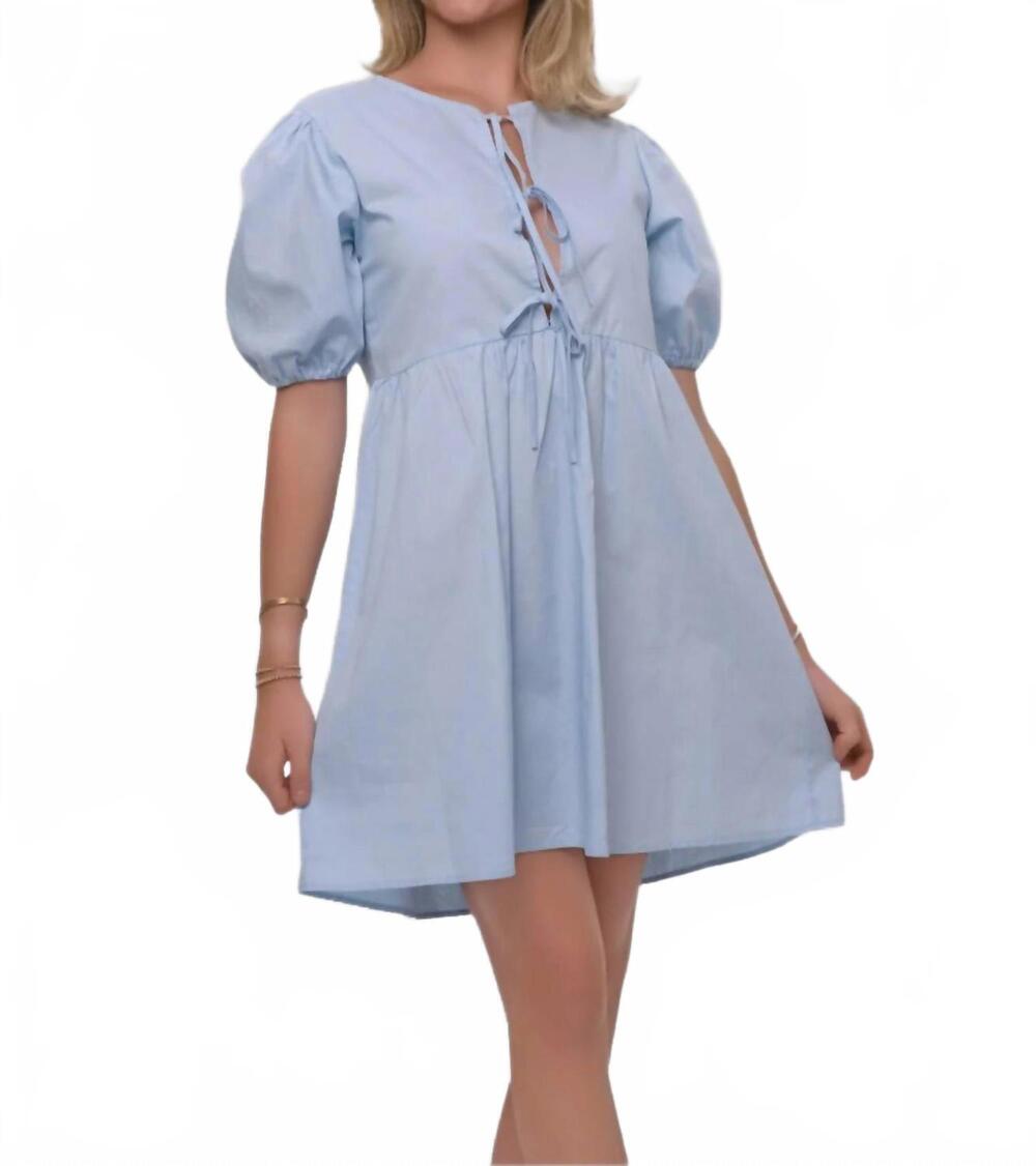 NEW ROSA CLOTHING baby doll dress in blue
